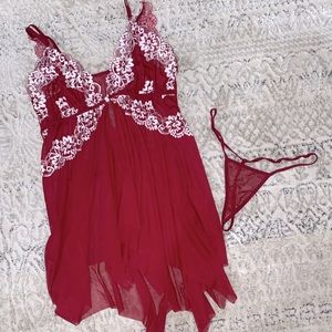 Red lingerie